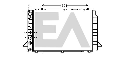 31R02027 EACLIMA Радиатор, охлаждение двигателя