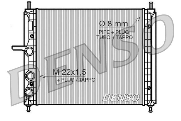 DRM09150 DENSO Радиатор, охлаждение двигателя