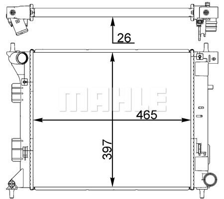 WG2182599 WILMINK GROUP Радиатор, охлаждение двигателя