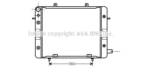 OL2059 AVA QUALITY COOLING Радиатор, охлаждение двигателя