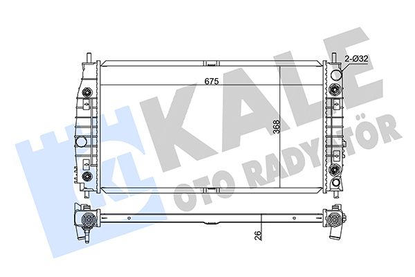 341935 KALE OTO RADYATÖR Радиатор, охлаждение двигателя
