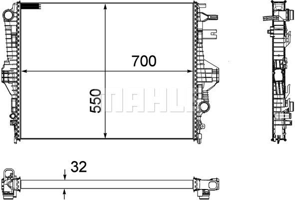 WG2182429 WILMINK GROUP Радиатор, охлаждение двигателя