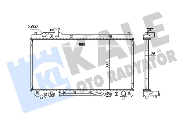 342185 KALE OTO RADYATÖR Радиатор, охлаждение двигателя