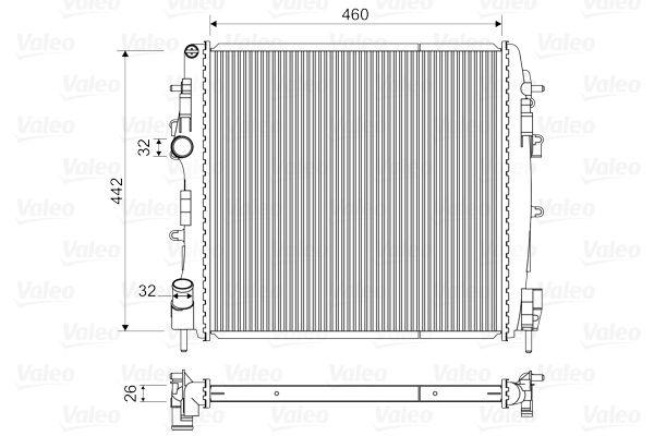 734922 VALEO Радиатор, охлаждение двигателя