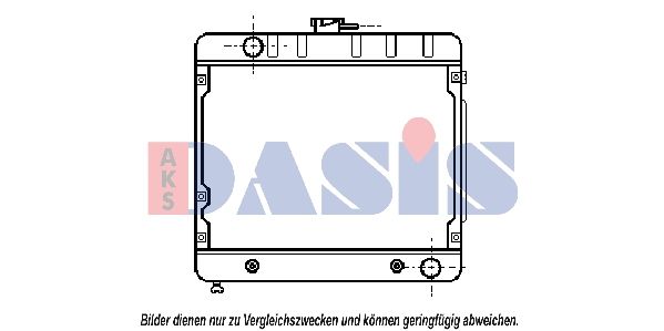 122200N AKS DASIS Радиатор, охлаждение двигателя