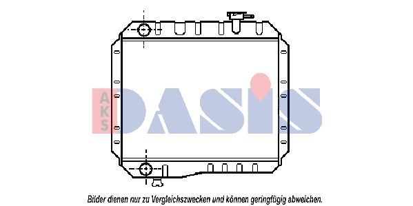 210570N AKS DASIS Радиатор, охлаждение двигателя