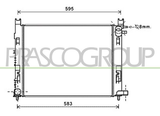 DA226R002 PRASCO Радиатор, охлаждение двигателя