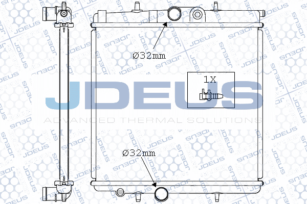 021M36A JDEUS Радиатор, охлаждение двигателя