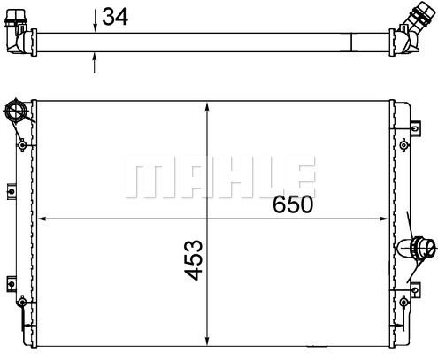 CR1539002S MAHLE Радиатор, охлаждение двигателя