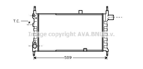 OL2063 AVA QUALITY COOLING Радиатор, охлаждение двигателя