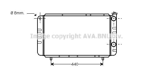 RT2058 AVA QUALITY COOLING Радиатор, охлаждение двигателя