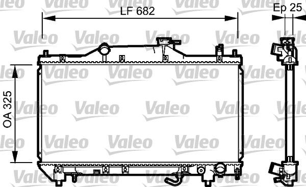 734491 VALEO Радиатор, охлаждение двигателя