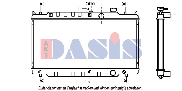 110660N AKS DASIS Радиатор, охлаждение двигателя