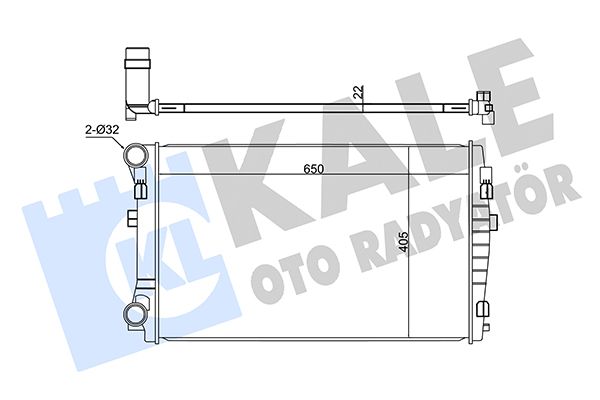 345840 KALE OTO RADYATÖR Радиатор, охлаждение двигателя