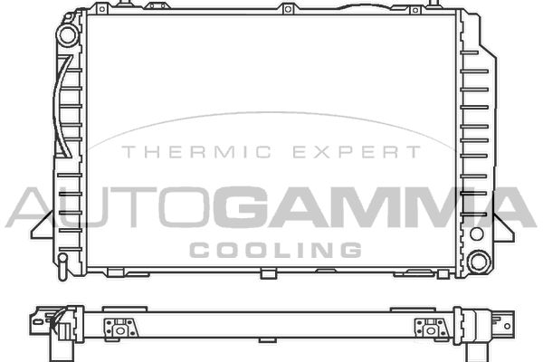 100050 AUTOGAMMA Радиатор, охлаждение двигателя