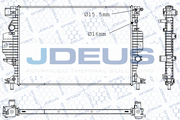 M0121310 JDEUS Радиатор, охлаждение двигателя