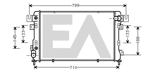 31R12005 EACLIMA Радиатор, охлаждение двигателя