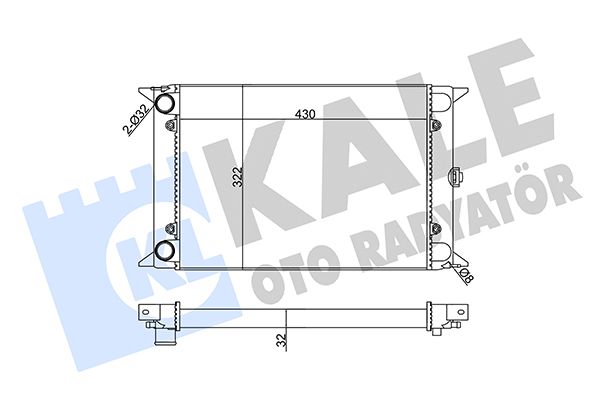 138800 KALE OTO RADYATÖR Радиатор, охлаждение двигателя