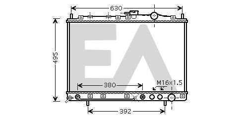 31R36073 EACLIMA Радиатор, охлаждение двигателя