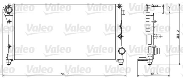 734924 VALEO Радиатор, охлаждение двигателя