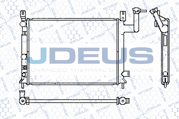 019N04 JDEUS Радиатор, охлаждение двигателя