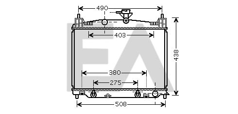 31R52095 EACLIMA Радиатор, охлаждение двигателя