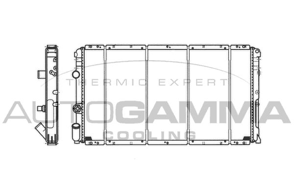 101461 AUTOGAMMA Радиатор, охлаждение двигателя