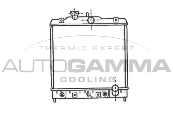 102107 AUTOGAMMA Радиатор, охлаждение двигателя