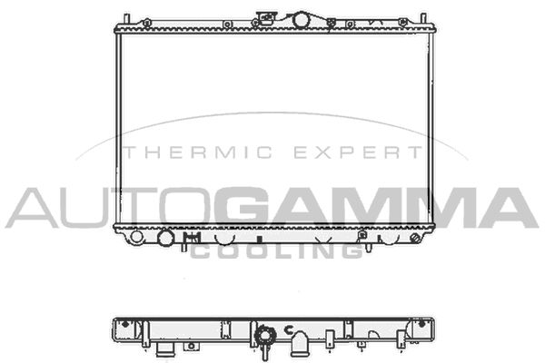 102171 AUTOGAMMA Радиатор, охлаждение двигателя