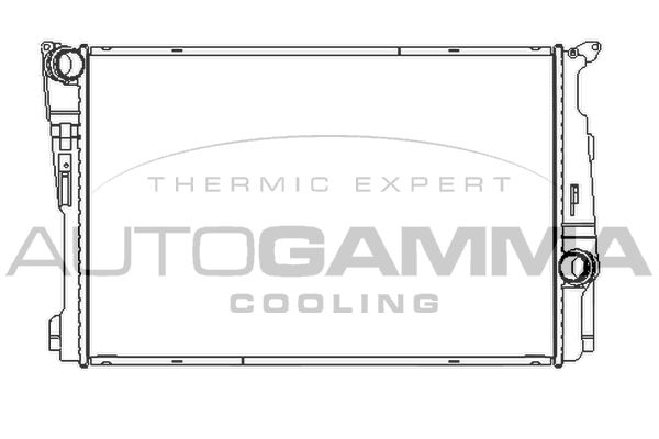 107412 AUTOGAMMA Радиатор, охлаждение двигателя