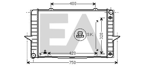 31R78027 EACLIMA Радиатор, охлаждение двигателя