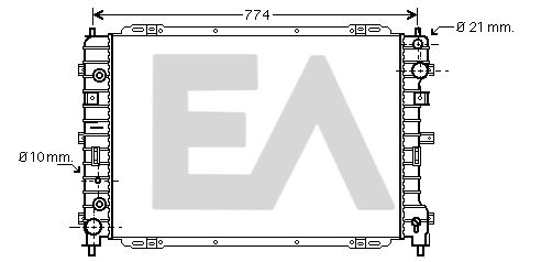 31R22081 EACLIMA Радиатор, охлаждение двигателя