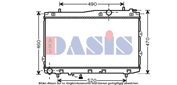 510083N AKS DASIS Радиатор, охлаждение двигателя