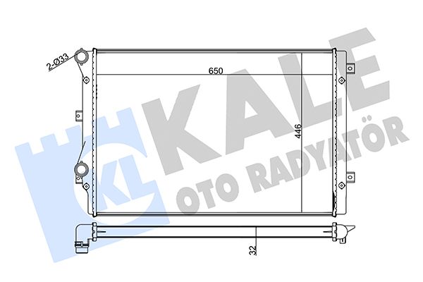 367600 KALE OTO RADYATÖR Радиатор, охлаждение двигателя
