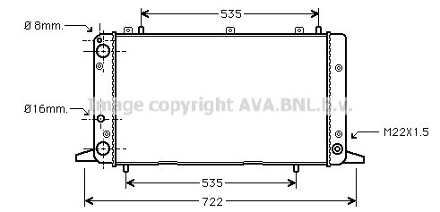 AIA2053 AVA QUALITY COOLING Радиатор, охлаждение двигателя