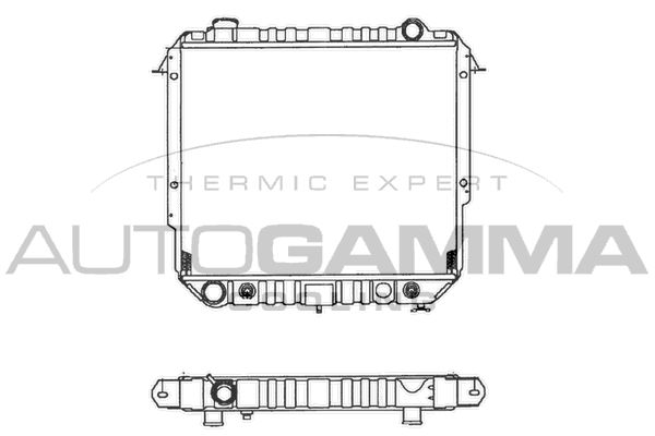 100441 AUTOGAMMA Радиатор, охлаждение двигателя