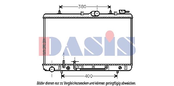 560210N AKS DASIS Радиатор, охлаждение двигателя