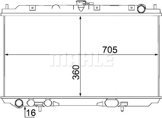 CR1489000S MAHLE Радиатор, охлаждение двигателя