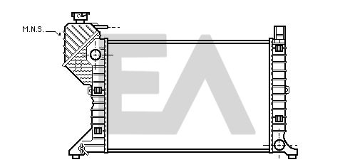 31R50128 EACLIMA Радиатор, охлаждение двигателя