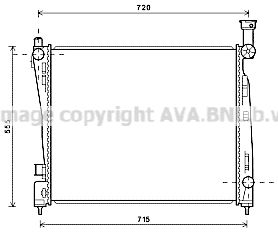 JEA2054 AVA QUALITY COOLING Радиатор, охлаждение двигателя