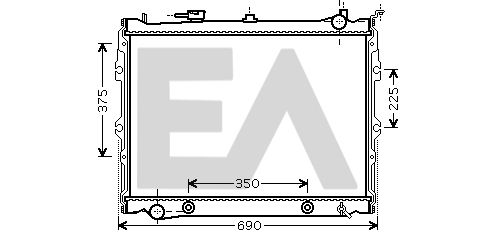 31R52082 EACLIMA Радиатор, охлаждение двигателя