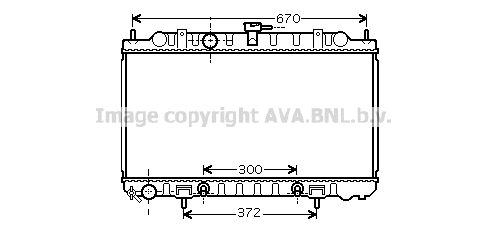 DN2289 AVA QUALITY COOLING Радиатор, охлаждение двигателя