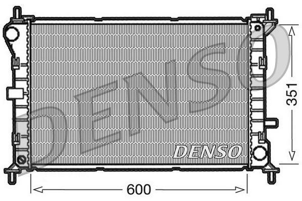 DRM10051 DENSO Радиатор, охлаждение двигателя