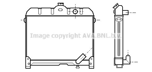 MS2044 AVA QUALITY COOLING Радиатор, охлаждение двигателя