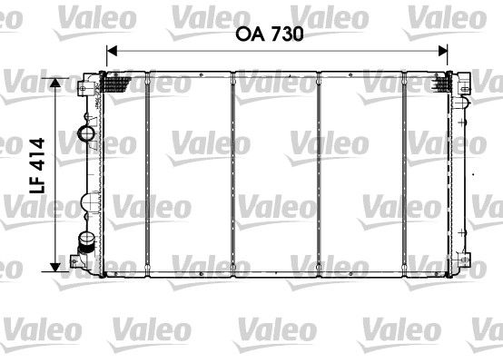 732919 VALEO Радиатор, охлаждение двигателя