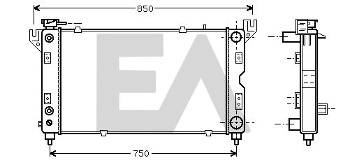 31R12007 EACLIMA Радиатор, охлаждение двигателя