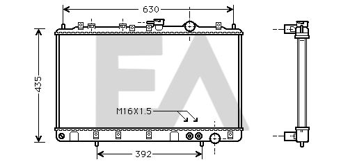 31R28023 EACLIMA Радиатор, охлаждение двигателя