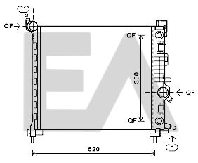 31R54131 EACLIMA Радиатор, охлаждение двигателя