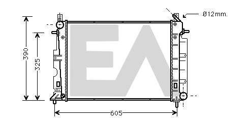 31R62011 EACLIMA Радиатор, охлаждение двигателя