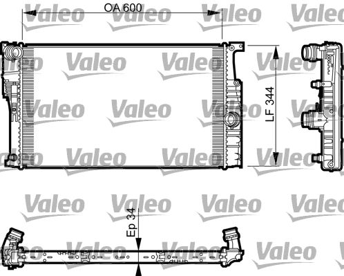 735493 VALEO Радиатор, охлаждение двигателя